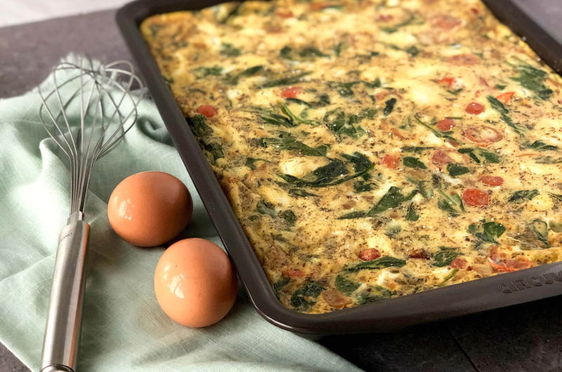 Easy Sheet Pan Frittata Breakfast