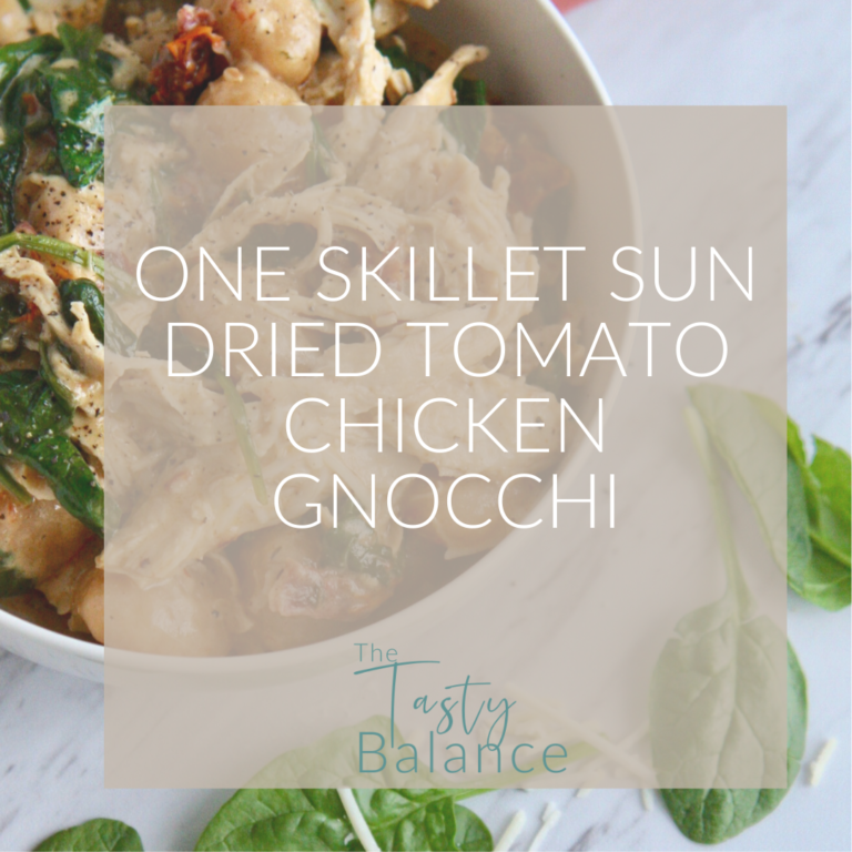 One Skillet Sun-Dried Tomato Chicken Gnocchi