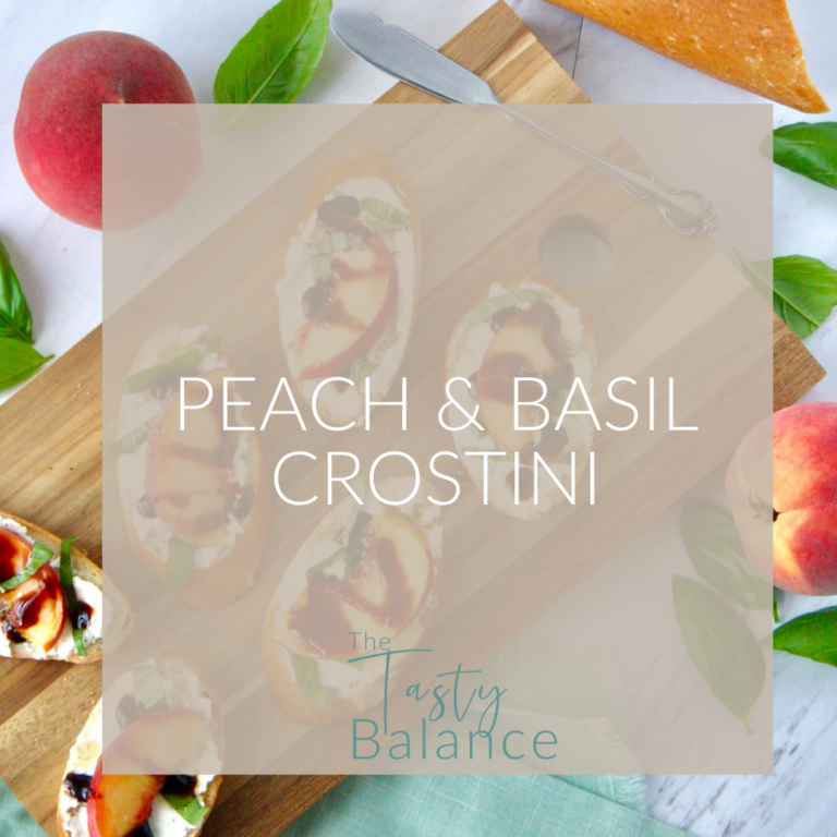 Peach & Basil Crostini