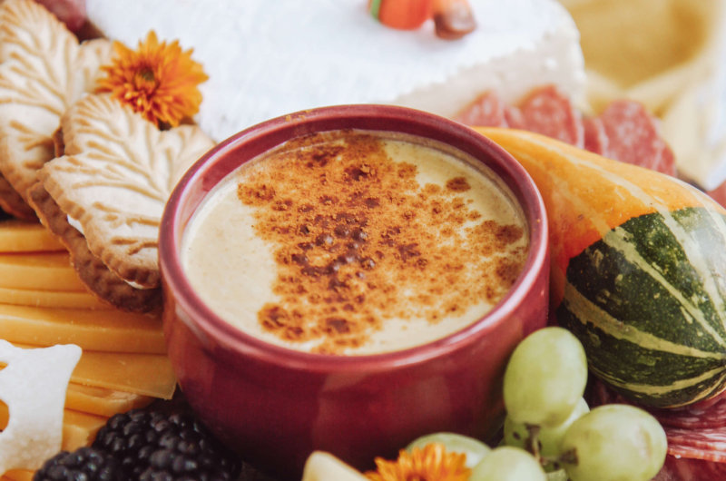 Autumn Cheese Board Pumpkin Dip